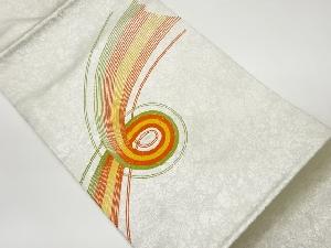 曲線模様刺繍名古屋帯